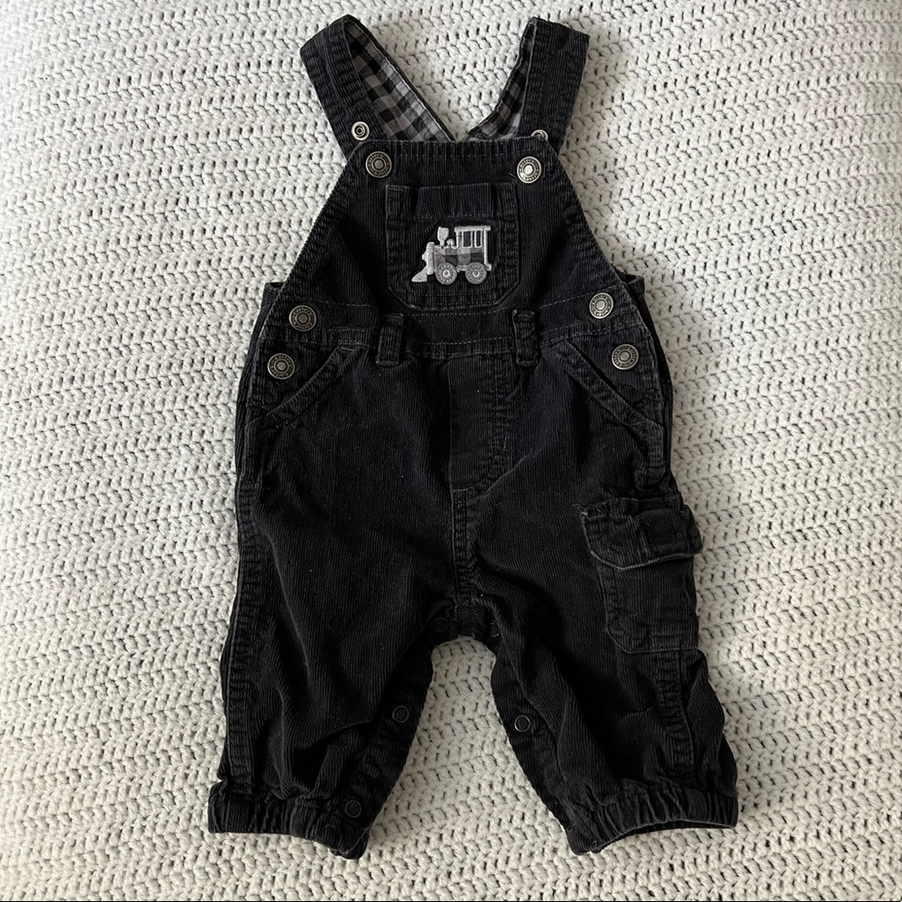 Black baby overalls